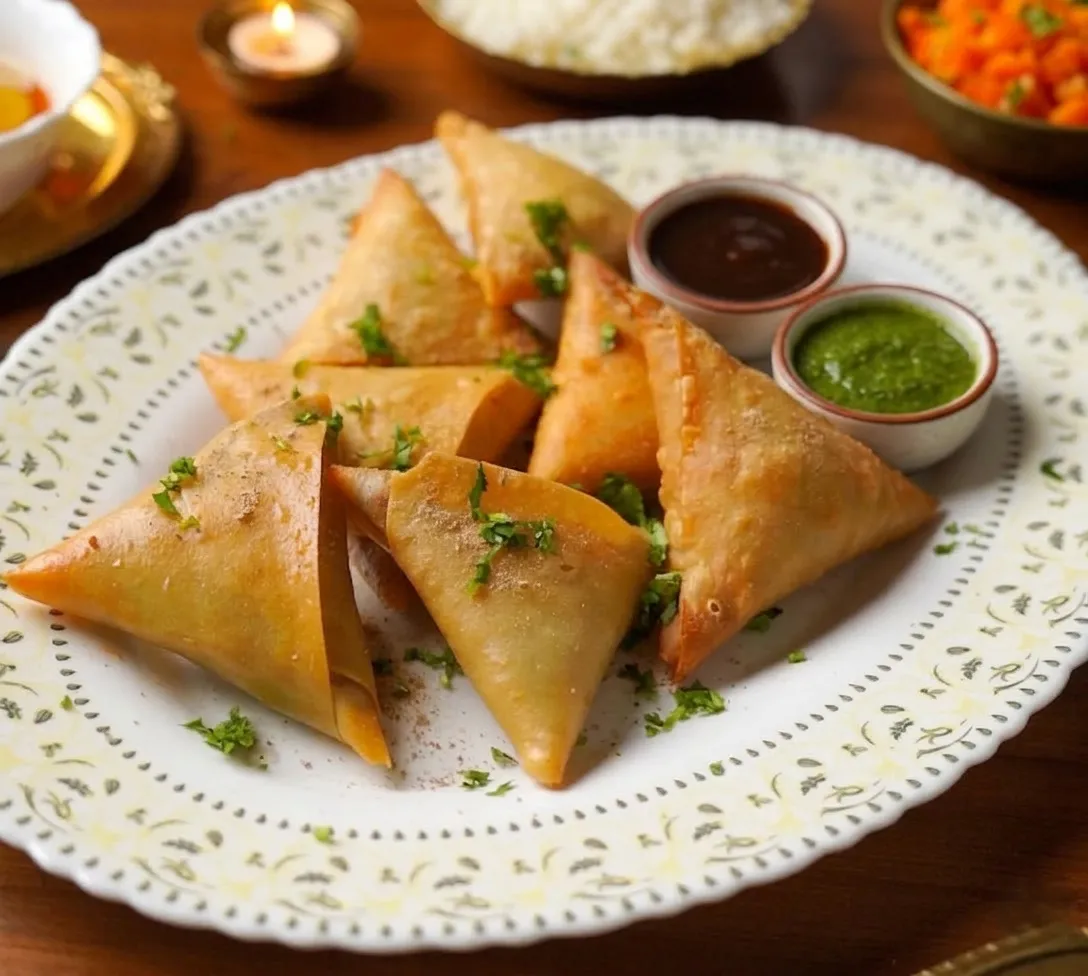 Samosa Platter at Red Chilli's East Indian Cuisine in Selkirk, MB